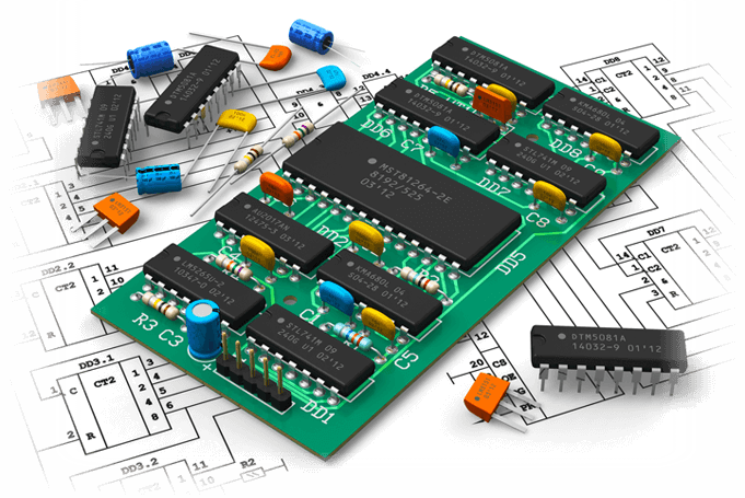 Elektronik Bauteile-Bild